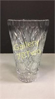 American brilliant cut crystal vase approximately