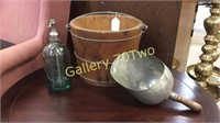 Vintage Barrel bucket with coordinating scoop and