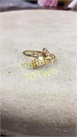 10k yellow gold pearl ring size 6.5