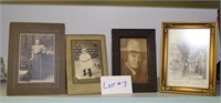 Lot Old Pictures & signed Don Davey Prt