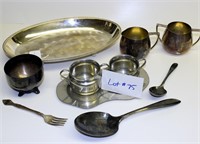 Silver & Pewter Lot Ten Pieces