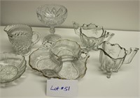 Vintage Cut & Etched Glass Lot