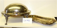 Lovely Silver Chafing Dish Holder & Tray