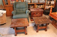 Recliner and end tables