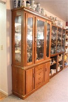 Two section china cabinet