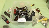 Lot Lead Fish Weights, Cords, Planes