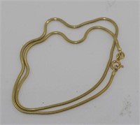 14ct yellow gold fine chain necklace