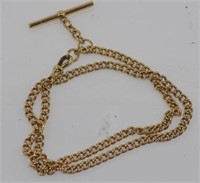 9ct yellow gold fob chain