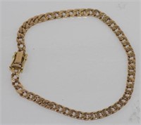 9ct yellow gold curblink bracelet