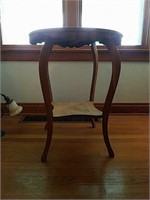 Antique two tier Quarter-sawn Oak table with