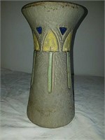 Stunning arts and crafts pottery vase with