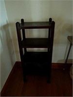 Arts and crafts Shelf with dark finish probably