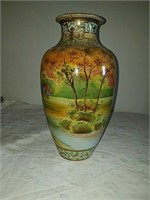 Antique Nippon hand painted vase. This is marked