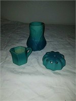Three pieces vintage Van briggle Pottery includes