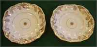 Pair of mid 19th century English bone china plates