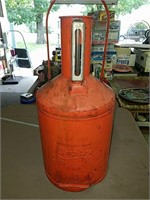 Vintage 1920s Brookins 5 gallon gas can