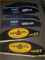 4 Vintage Pennzoil, Union 76 Super motor oil caps