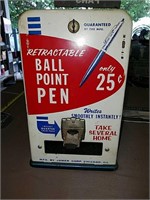 Vintage retractable ballpoint pen vending machine