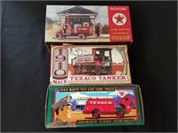 3PC TEXACO DIECAST BANKS