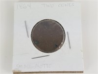 1864 TWO CENTS PIECE COIN