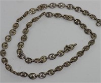 Heavy modern design silver link chain