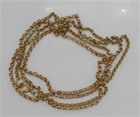 Antique 9ct gold chain