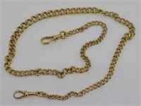 18ct yellow gold fob chain
