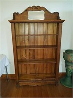 Beautiful antique oak display cabinet with