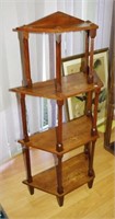 Art deco era four tier whatnot