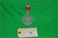 5.75 INCH BITTERS BOTTLE RED WITH STOPPER