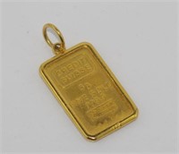 Credit Suisse 5g fine gold pendant