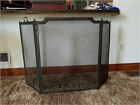 Fireplace heavy metal cover with Dutch design