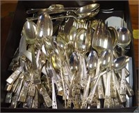 Quantity of silver plated & other flatware