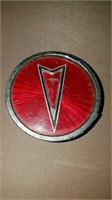 Vintage Pontiac reflector center cap with red