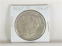 1925 P SILVER PEACE DOLLAR COIN