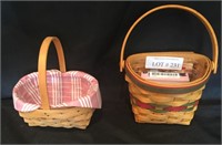 Two Longaberger Baskets.