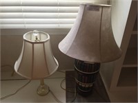 Two table lamps.