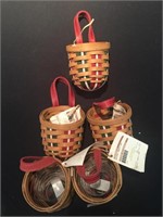 5 Longaberger Holiday Sweets Baskets