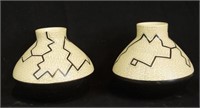 Pair of Ceramic Native American style Vases
