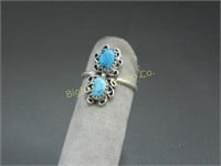 Ring: Size 7.75 Hand Made Navajo Sterling Silver