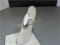 Ring: Size 9.75 Hand Made Navajo Sterling Silver