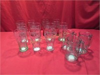Coca-Cola Glasses, Various Sizes & Styles 14pc lot