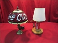 Coca-Cola Lamps 2pc lot