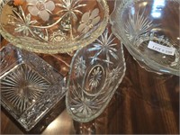 Glass bowls and misc. glassware.