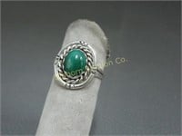 Ring: Size 8 Hand Made Navajo Sterling Silver