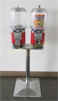 Double Candy/Gumball Machines 25¢ Vends