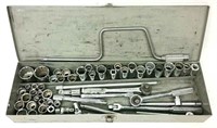 Socket Wrench Set in Metal Box