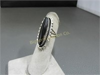 Ring: Size 8.75 Hand Made Navajo Sterling Silver