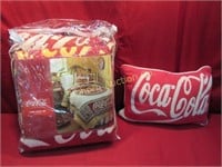 Coca-Cola Twin Quilt & Sham Set, Accent Pillow
