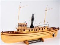 Large Scale Steamship Wooden Model